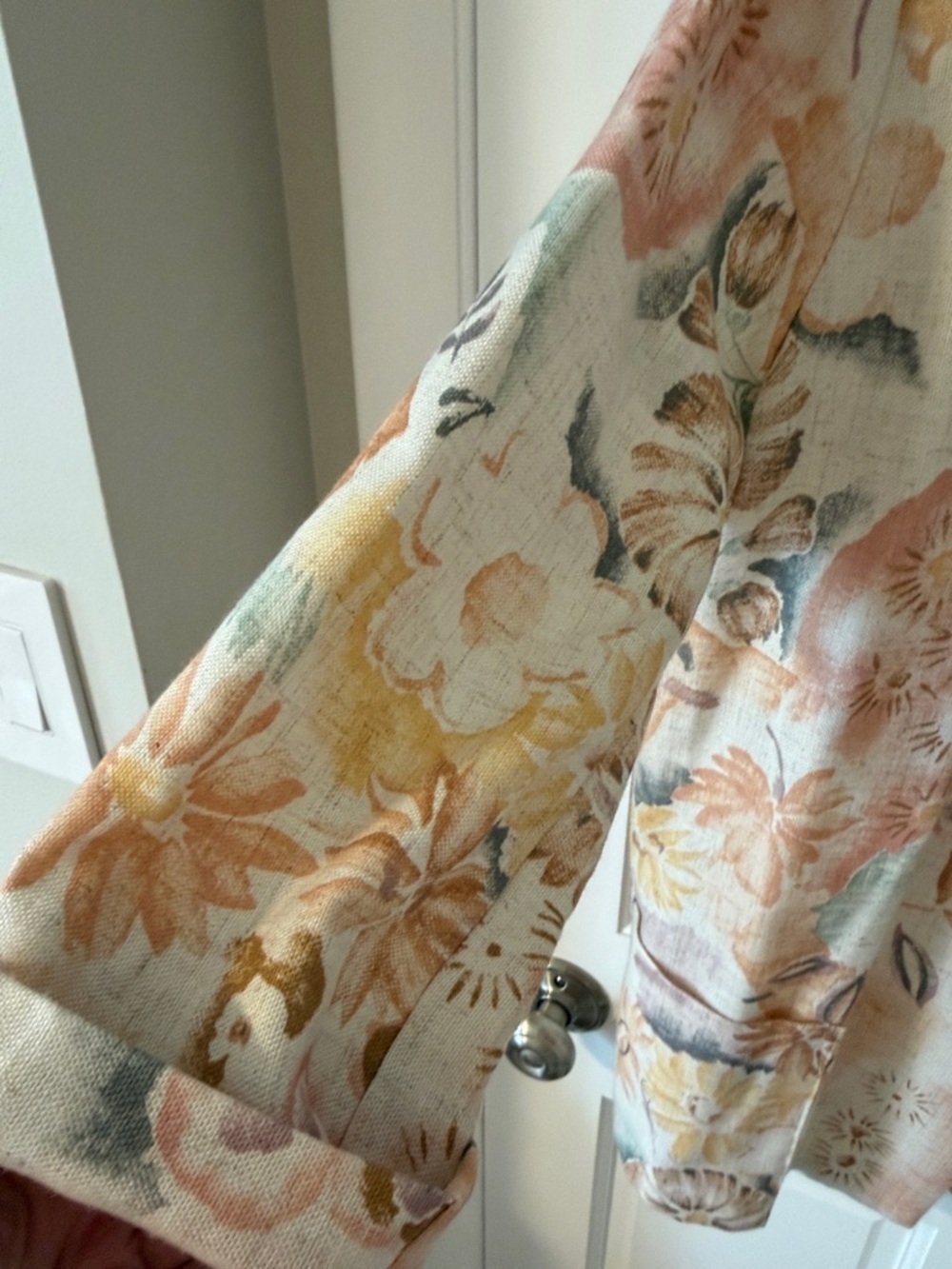 NWT Vtg 80s 90s Copy Cats Floral Blazer - Cottagecore Artsy Pastel Jacket Small - Picture 6 of 7